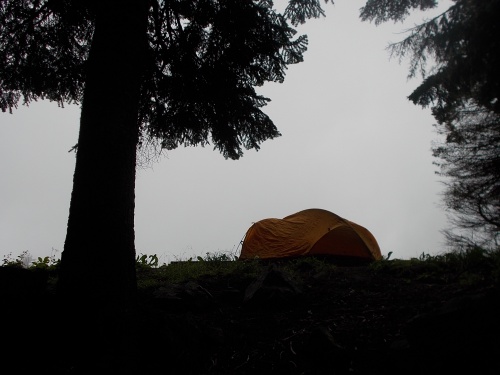 Camping at Mowich Lake